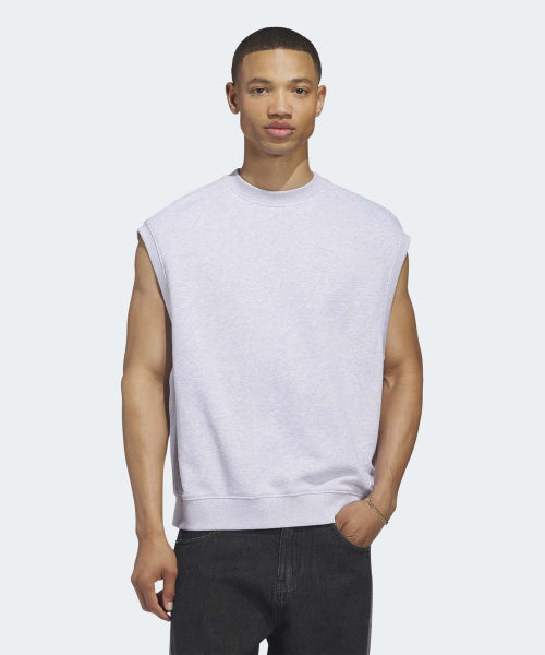 ADIDAS ADIDAS T-Shirt Sleeve Vest - Light Gray