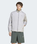 ADIDAS ADIDAS 3-Stripe Wind Track Top - Gray