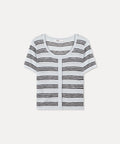 MIXXO MIXXO Cardigan Striped Short-Sleeved