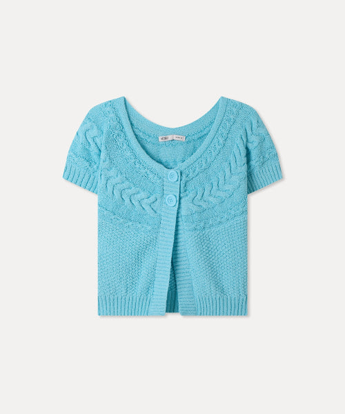 MIXXO MIXXO Cardigan Button Type Short Sleeve