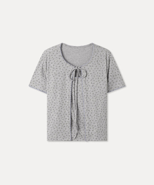 MIXXO MIXXO T-Shirt Small Flower Tank Top Cardigan Set