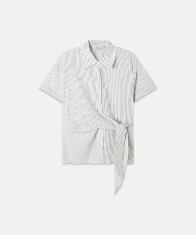 MIXXO Shirt Wrap Detail Short Sleeve