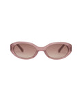 MATIN KIM MATIN BOLD OVAL SUNGLASSES in Pink