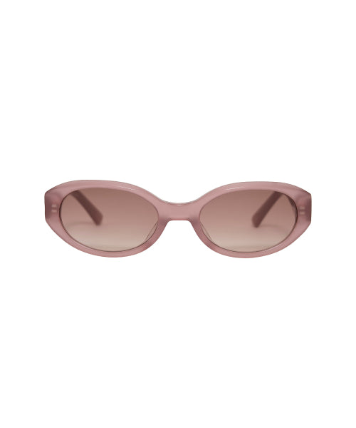 MATIN KIM MATIN BOLD OVAL SUNGLASSES in Pink