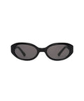 MATIN KIM MATIN KIM Bold Oval Sunglasses in Black