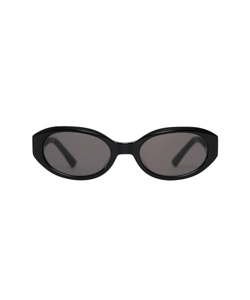 MATIN KIM MATIN KIM Bold Oval Sunglasses in Black