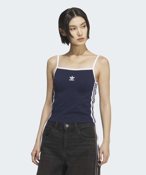 ADIDAS ADIDAS 3-Stripe Drawstring Tank Top - Night Indigo