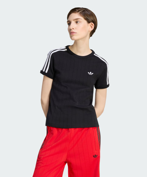 ADIDAS ADIDAS Pinstripe Short Sleeve Slim Tee Women