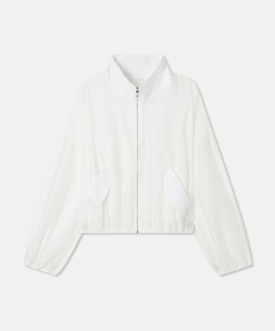 MIXXO High Neck See-Through Jumper Jacket