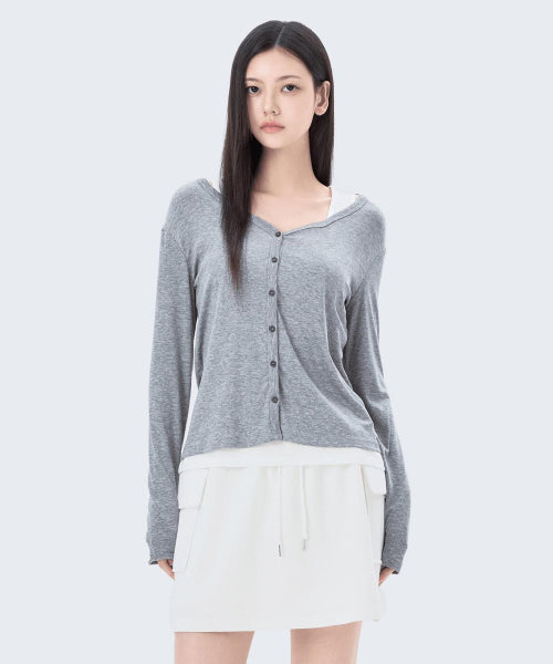 MIXXO MIXXO V-neck Cardigan T-Shirt
