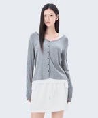 MIXXO MIXXO V-neck Cardigan T-Shirt