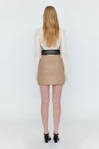 EENK EENK WEBRINA Corset High-Rise Mini Skirt - Camel