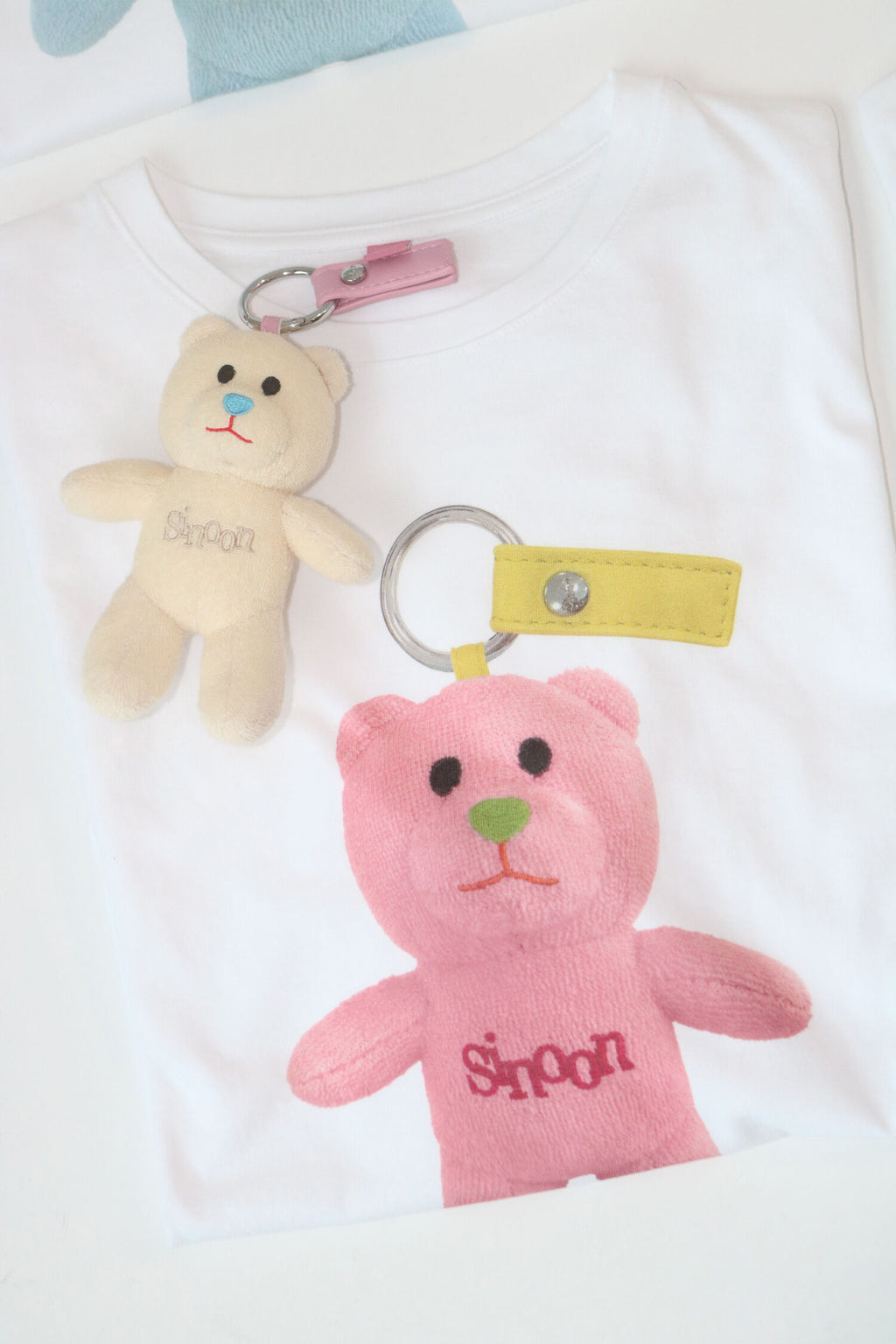 SINOON NOONI Bear Keyring T-Shirt (Sorbet Pink)