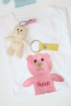 SINOON NOONI Bear Keyring T-Shirt (Sorbet Pink)