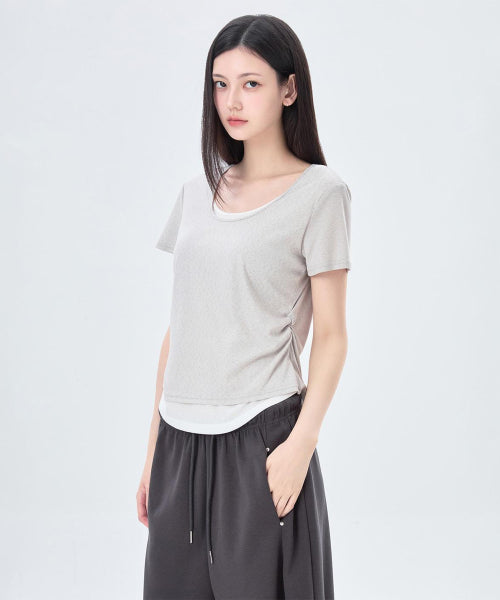 MIXXO MIXXO Layered Short-Sleeved T-Shirt C