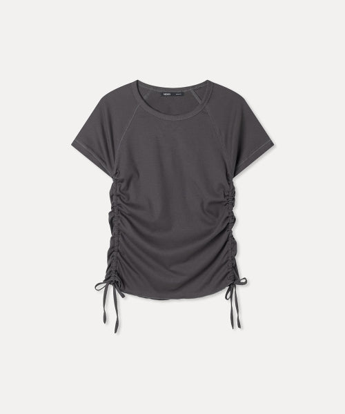 MIXXO MIXXO T-Shirt Side Shirring Short Sleeve