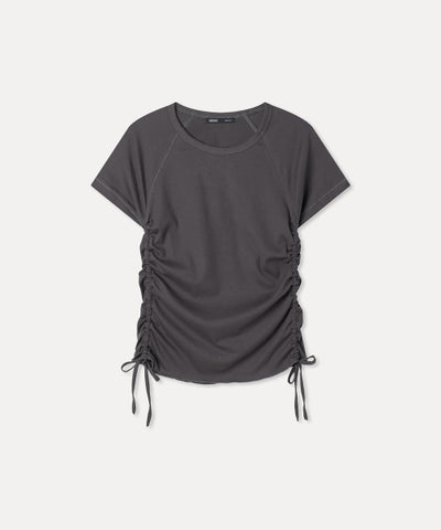 MIXXO T-Shirt Side Shirring Short Sleeve
