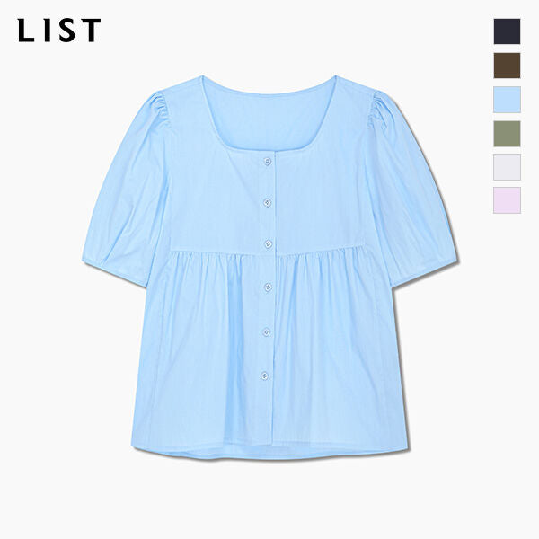 LIST Cotton puff shirring blouse_TWWBLQ62010