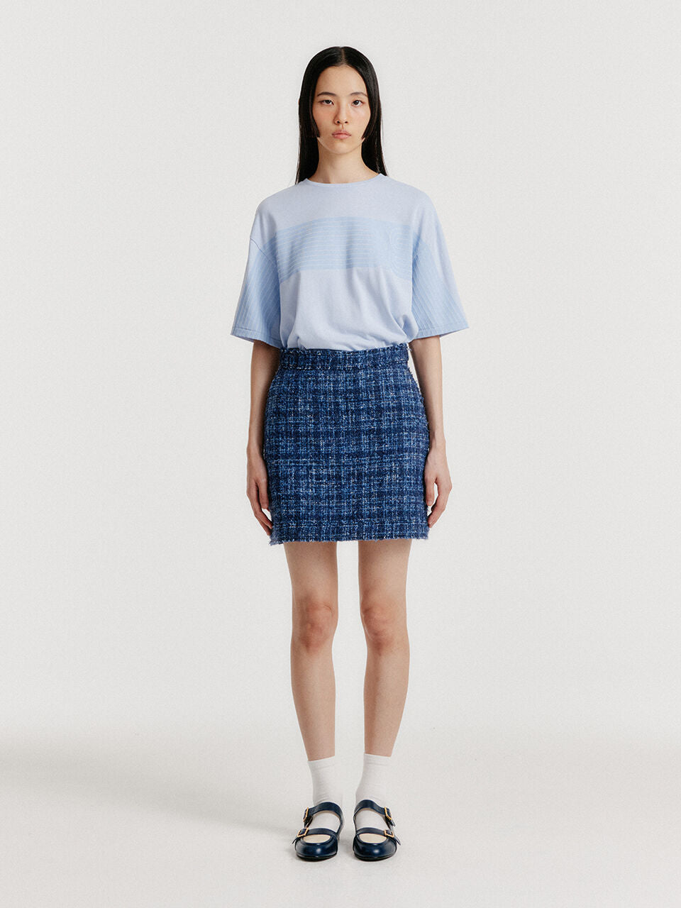 EENK YICKY EENK Logo Graphic T-shirt - Sky Blue