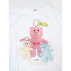 SINOON NOONI Bear Keyring T-Shirt (Sorbet Pink)