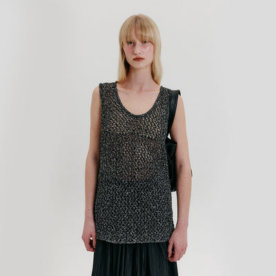 Chunky Knit Top - Black