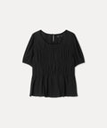 MIXXO MIXXO Shirt Round Neck Puff Blouse