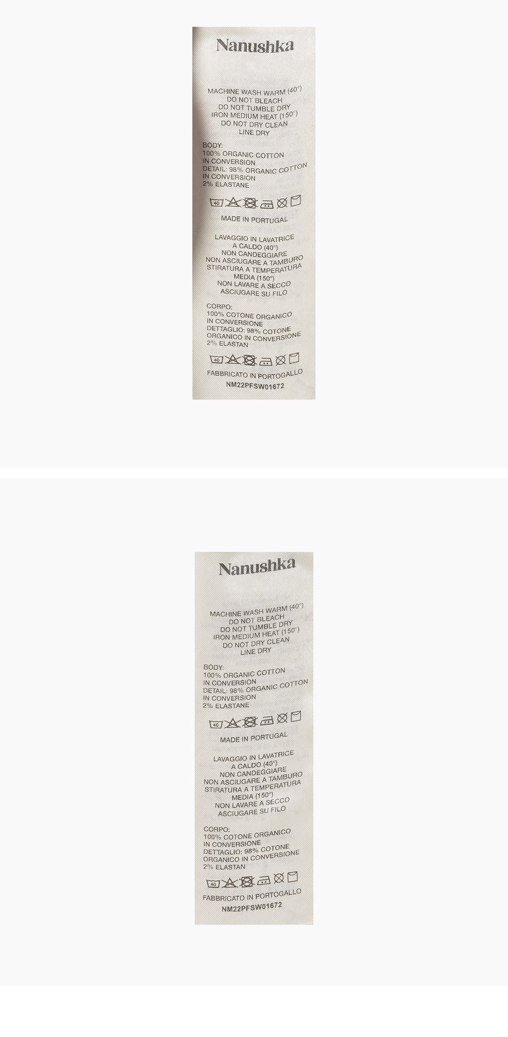 NANUSHKA Nanushka EVER logo embroidery overfit hood - cream (NM22PFSW01672)