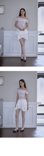 RoséFrantz Sha Layered Halter T-shirt [Pink]