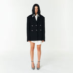 YCH LAYERED TWO-TONE JACKET BLACK (F23JK103BK)