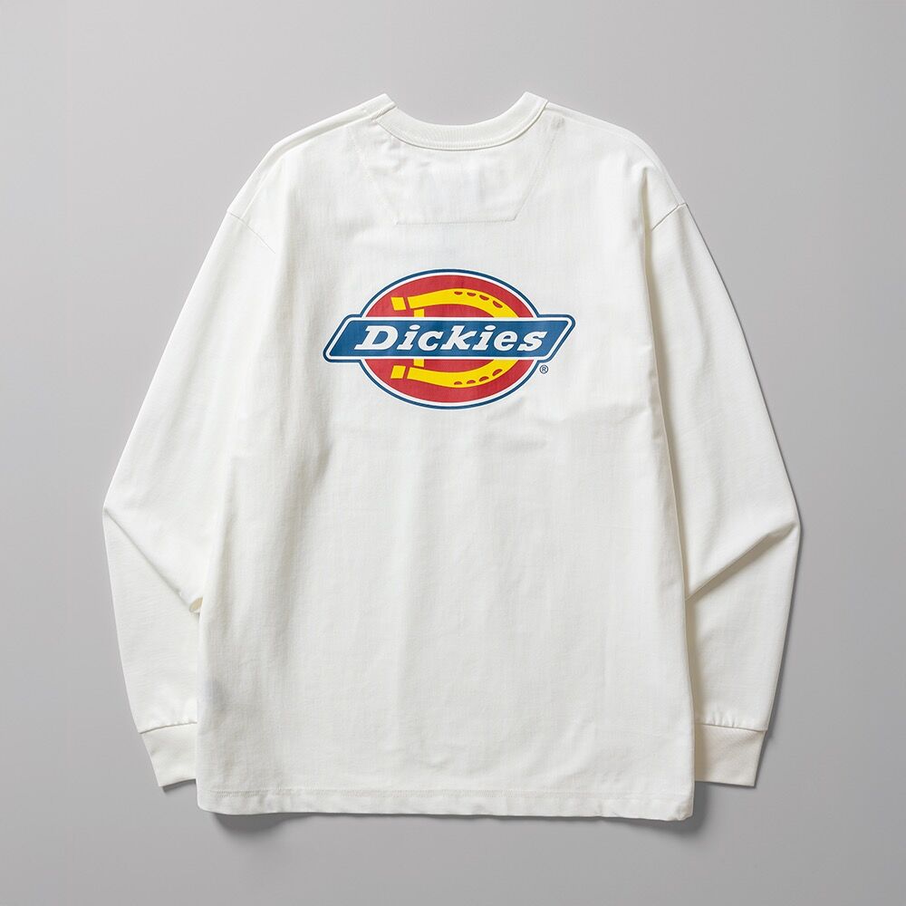 DICKIES Back Tree Logo Long Sleeve White