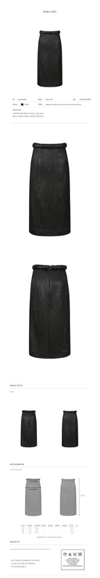 YCH PENCIL SKIRT BLACK (F24SK5041BK)