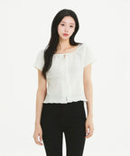 ROEM Hem frill blouse RMBLG37R13