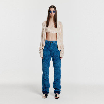 EENK YIYI Classic Denim Pants - Blue