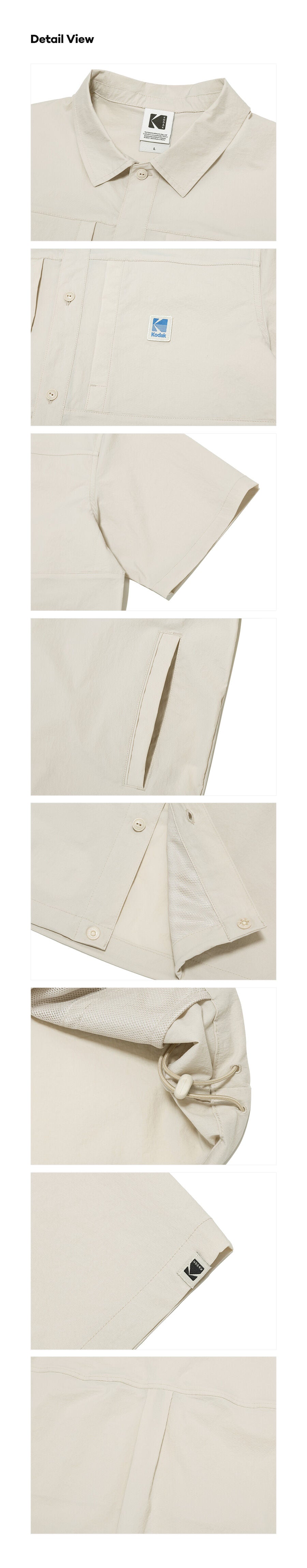 KODAK APPAREL Breeze Short Sleeve Shirt IVORY