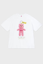 SINOON NOONI Bear Keyring T-Shirt (Sorbet Pink)