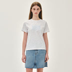 MARITHÉ+FRANҪOIS GIRBAUD W CLASSIC LOGO TEE flower
