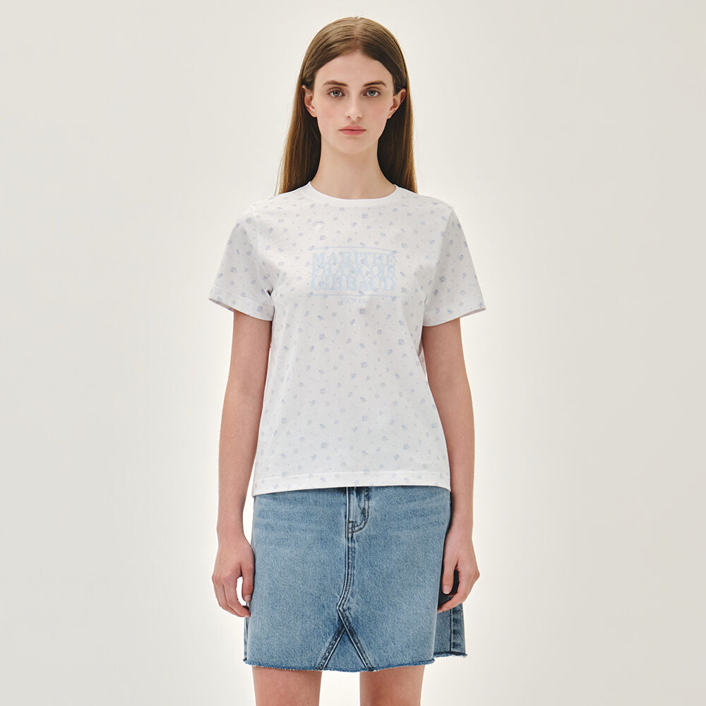 MARITHÉ+FRANҪOIS GIRBAUD W CLASSIC LOGO TEE flower