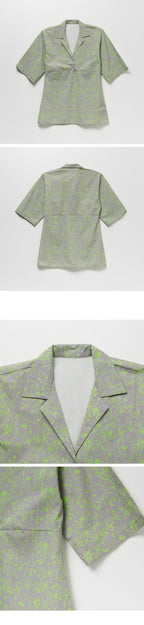 VATKA VATKA Dress Gray/Green