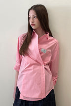 SINOON Classic Cotton Shirt (Light Pink)