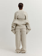 EENK EENK XILISSY Cable Knit Bolero Cardigan - Ivory