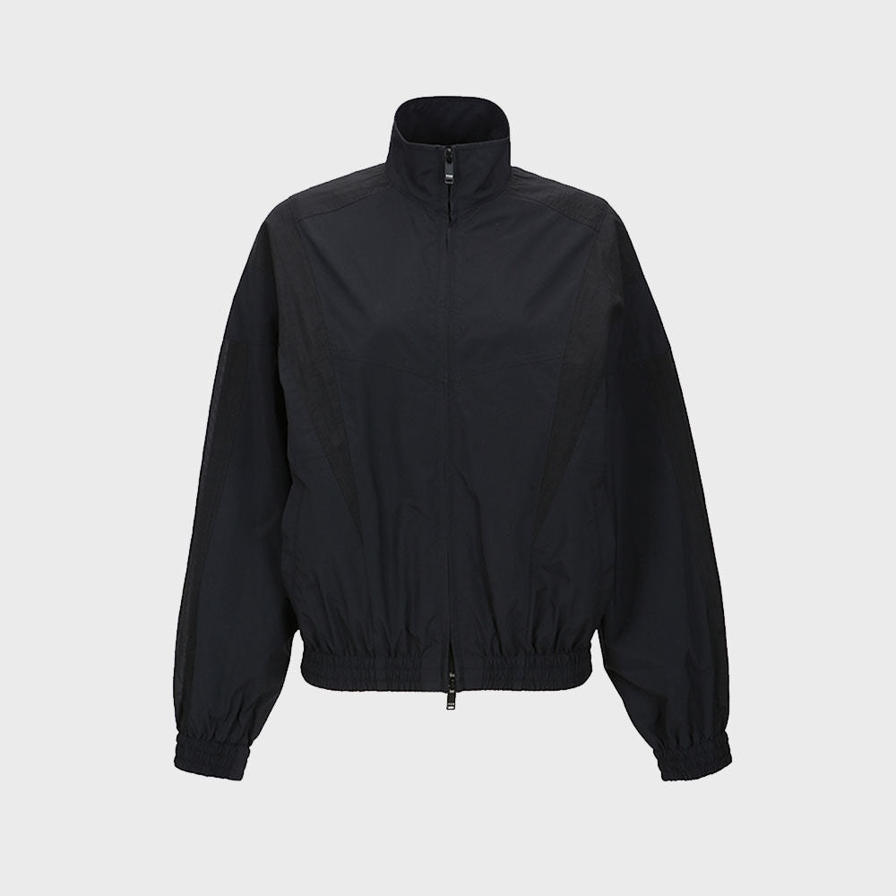 YCH ZIP-FRONT BOMBER JACKET BLACK (F23OT013BK)