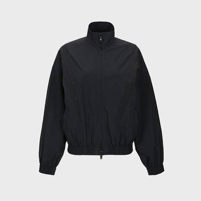 ZIP-FRONT BOMBER JACKET BLACK (F23OT013BK)
