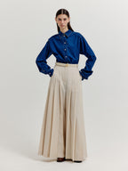 EENK EENK XLEAT Pleated Wide Pants - Ivory