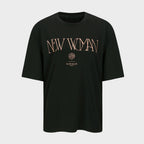 YCH NEW WOMAN PRINTING T-SHIRT BLACK (W24TS11121BK)
