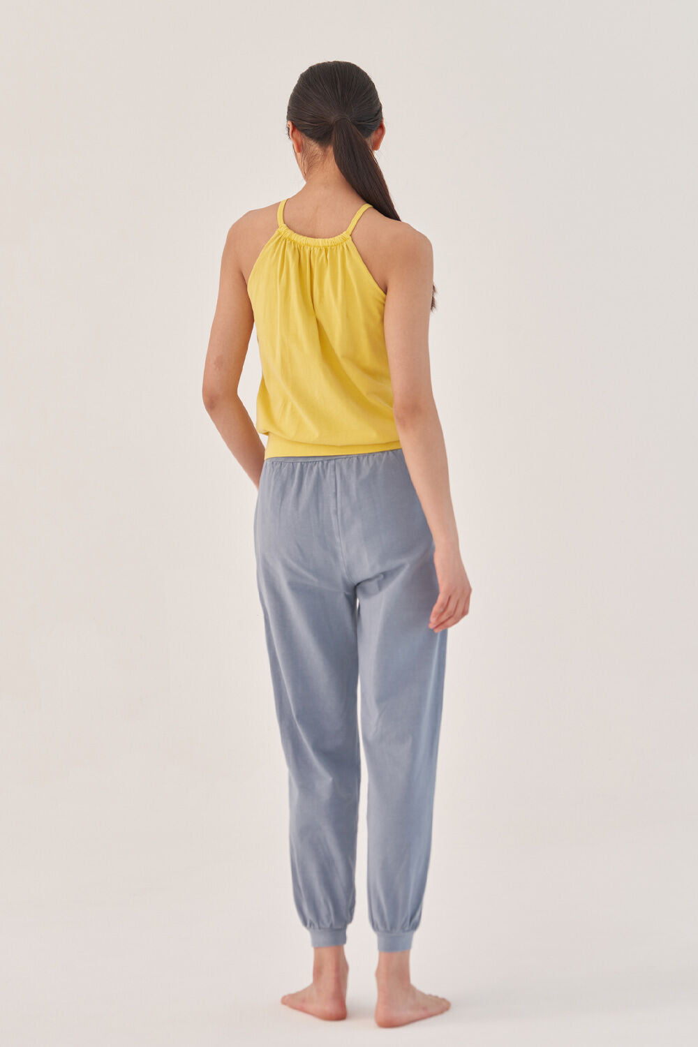OZEZ OZTS1071 Halterneck Pigmented Camisole - Yellow