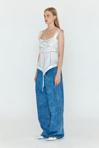 EENK EENK Shirt Layered Lace Top