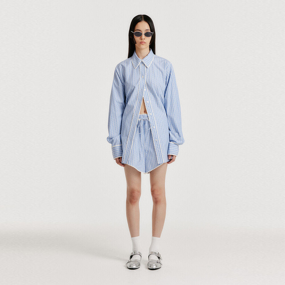 EENK [Wearing Son Dam-bi] YINDI Trunk Shorts - Sky Blue