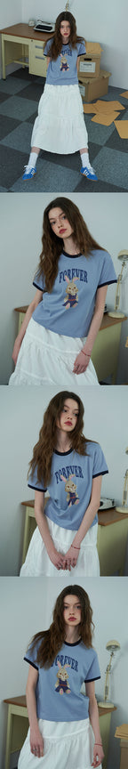 CPGN Foreverne CROP Ringer Tea Blue