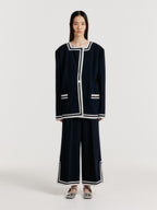 EENK EENK YINTANA Contrast Jacket - Navy