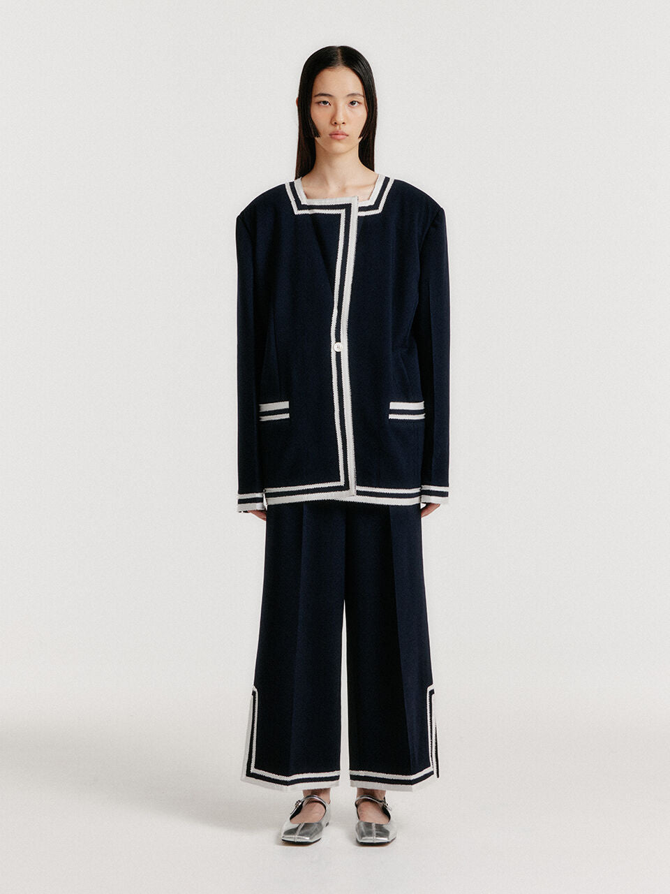 EENK EENK YINTANA Contrast Jacket - Navy